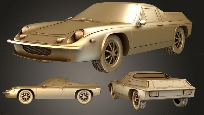 Автомобили и транспорт (Лотус Европа 1973, CARS_2316) 3D модель для ЧПУ станка